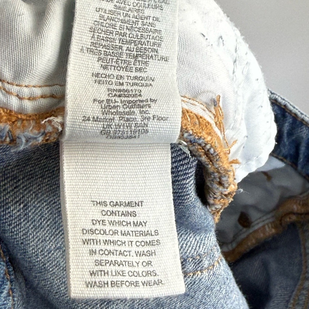 We The Free People Distressed Boho Patchwork Flare Bell Bottom Jeans 25 Boho - Picture 11 of 16